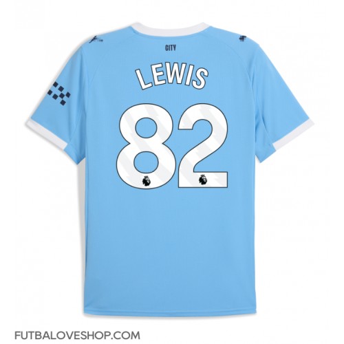 Dres Manchester City Rico Lewis #82 Domáci 2025-26 Krátky Rukáv